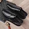 Fashion Genuine Leather Men's Loafers Non Slip Walking Flats Breathable Outdoor Slip on Casual Shoes New Versatile Male Driving Sneakers