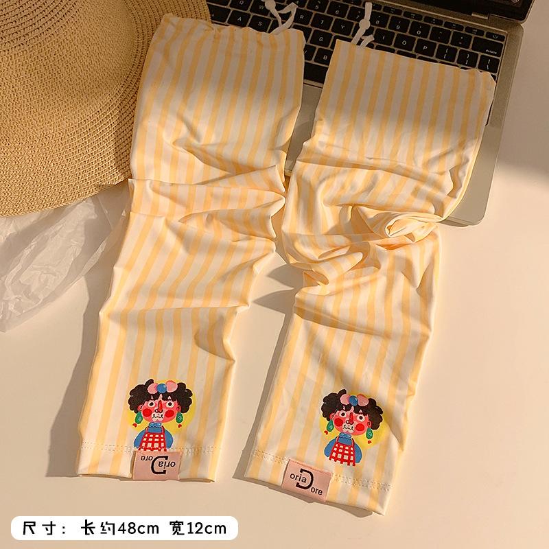 

Милый, Мультяшный, Рукав от солнца из ледяного шелка, Женский, Летний новый стиль, Свободный, Устойчивый к УФ-излучению, Уличный солнцезащитный ледяной рукав One Size