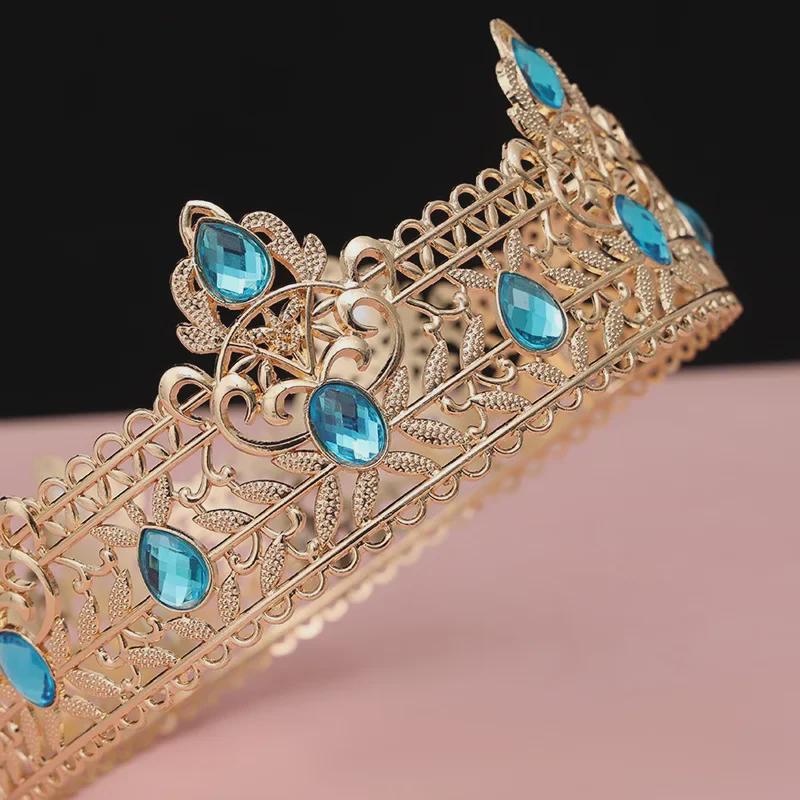 Rochie multicoloră pentru bărbați, coroană aurie - Accesoriu pentru ziua de naștere sau mireasă în stil european și american