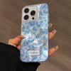 Capa de Celular Macia Estampa de Leopardo Azul Moda Simples Para iPhone 17 Capas Air iPhone 16 15 14 13 12 Mini 11 Pro Max Plus X XR 7/8 SE Capa