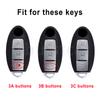 3 Buttons For Nissan Qashqai Juke J10 J11 X-Trail T32 T31 Kicks Tiida Pathfinder Note TPU Car Remote Key Case Cover Shell Fob