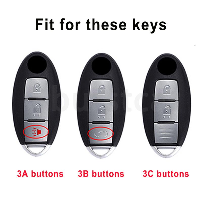 3 Buttons For Nissan Qashqai Juke J10 J11 X-Trail T32 T31 Kicks Tiida Pathfinder Note TPU Car Remote Key Case Cover Shell Fob