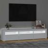 Vidaxl Szafka Pod Tv Z Oświetleniem Led, Biała, 180X35X40 Cm