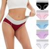 Women Large Size Mid-rise Panties Hip Lift Briefs