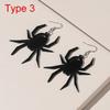 Halloween Earrings For Women Hip Hop Cute Exaggeration Special Creativity Scary Jewelry Ghost Spider Halloween Acrylic Earrings