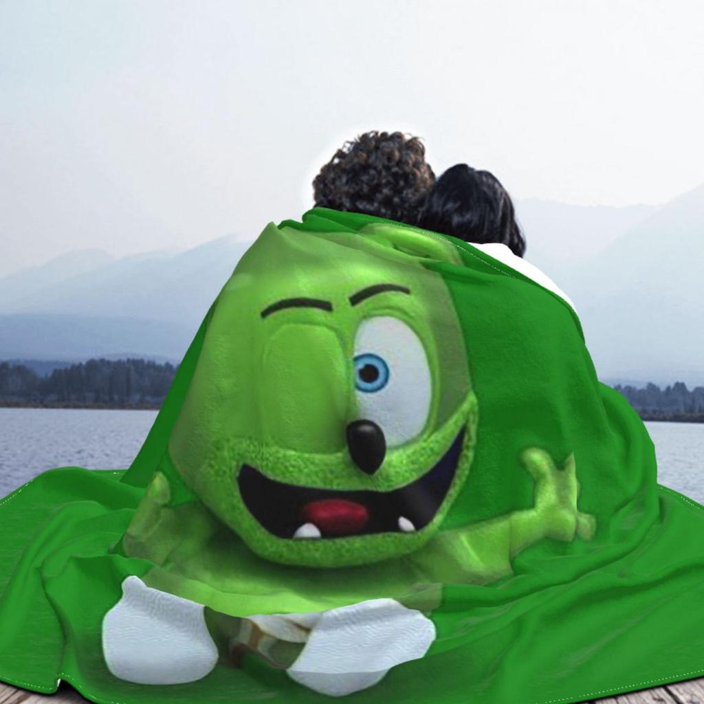 Gummibar (the Gummy Bear) Blanket Soft Warm Flannel Throw Blanket Bedspread for Bed Living Room Picnic Travel Home Couch