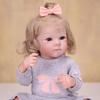 KEIUMI 18 Zoll Realistische Reborn Baby Puppe Vollsilikon Vinyl Süße Mädchen Früherziehungsspielzeug Geburtstagsgeschenk