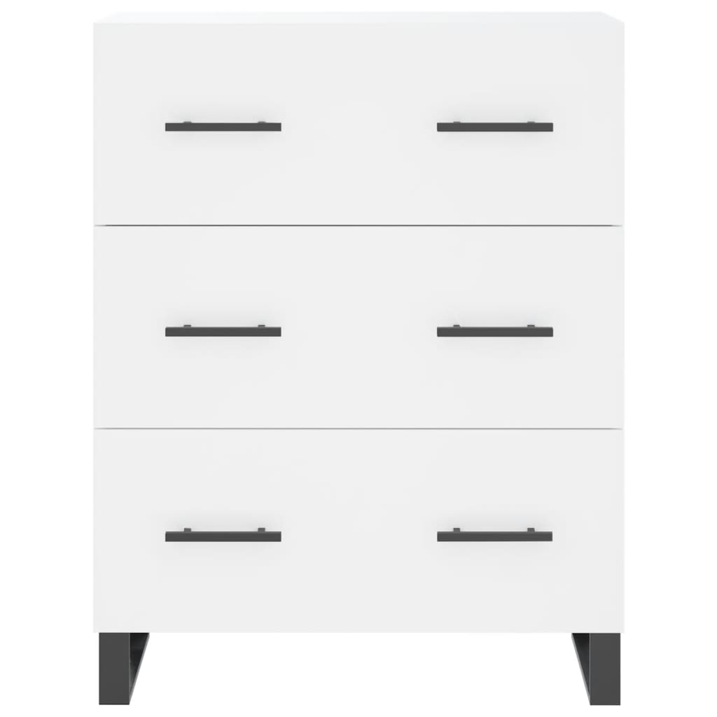 Highboard White 69.5 x 34 x 180 cm Particleboard