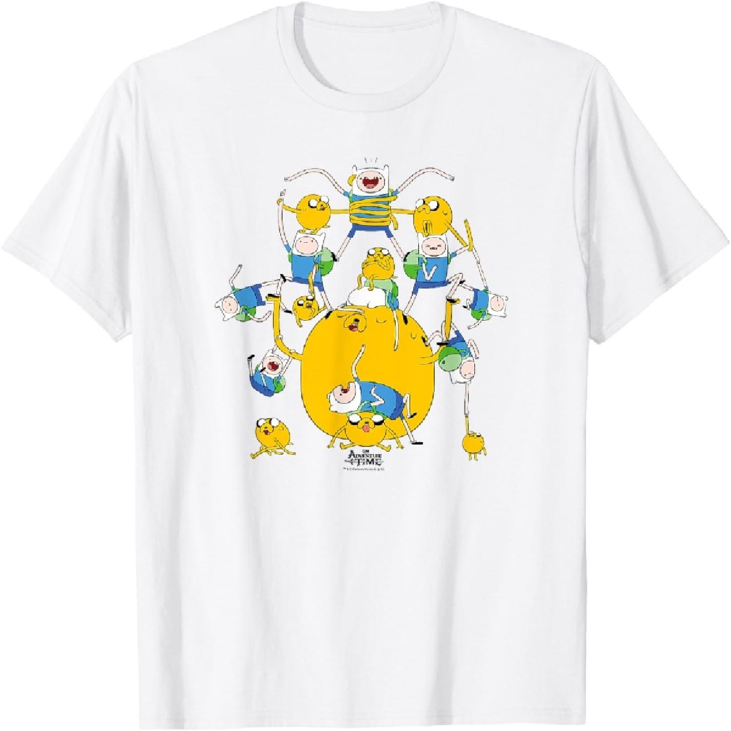Футболка с групповым принтом «Время приключений» Финн и Джейк S