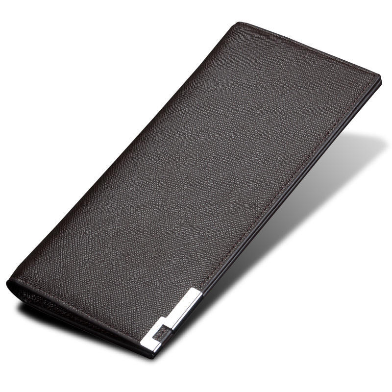Long Men's Wallet Thin Soft Leather Casual Business Wallet Multi-Card Men