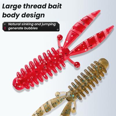 10Pcs Fishing Artificial Lures Soft Baits Realistic Looking Bright Colors Outdoor Fishing Swimbaits