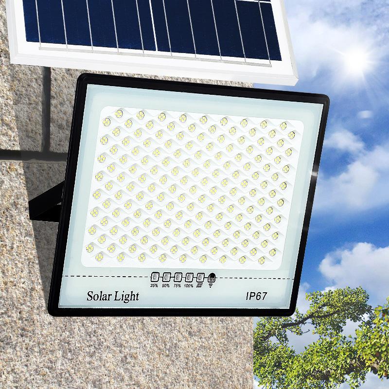1 Set Backyard Street Lamps Security Flood Lighting Solar Light High-Power 52/72/128Led Dusk To Dawn Led Solar Street Light