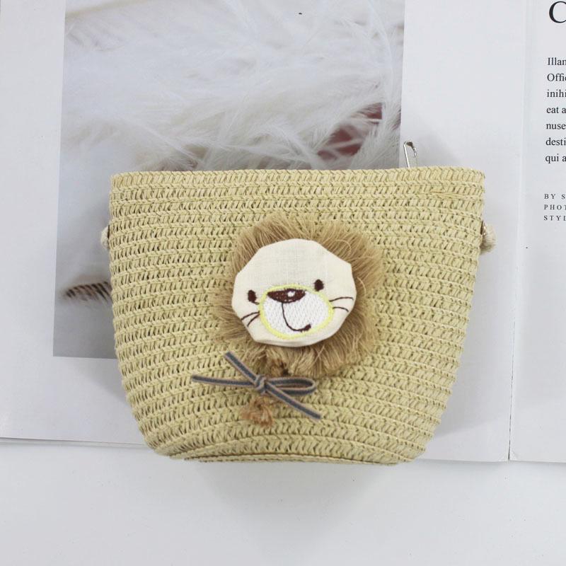 2024 Women's Mini Cartoon & Straw Flower Messenger Bags - Cute Beach Accessory