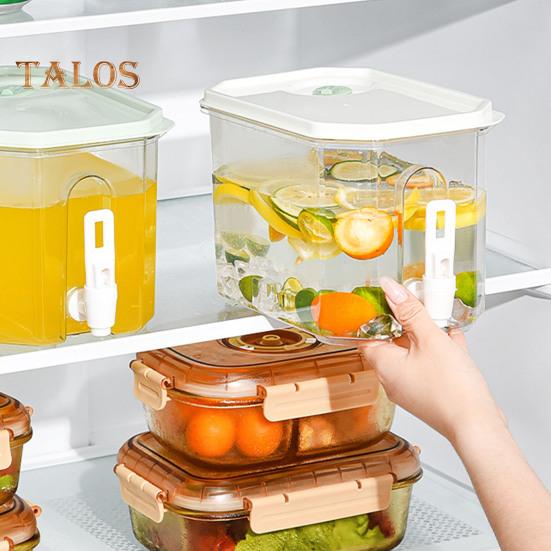 Drink Dispenser with Spigot 3.5L Cold Water Pitcher Beverage Liquid Drink Container for Fridge Lemonade Stand Juice Jug