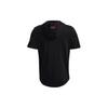 Under Armour Project Rock Terry Short Sleeve Hoodie Men Black 1370465-001