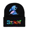 Lilo & Stitch Cartoon Print Knit Wool Hat for Men & Women - Warm Autumn/Winter Beanie