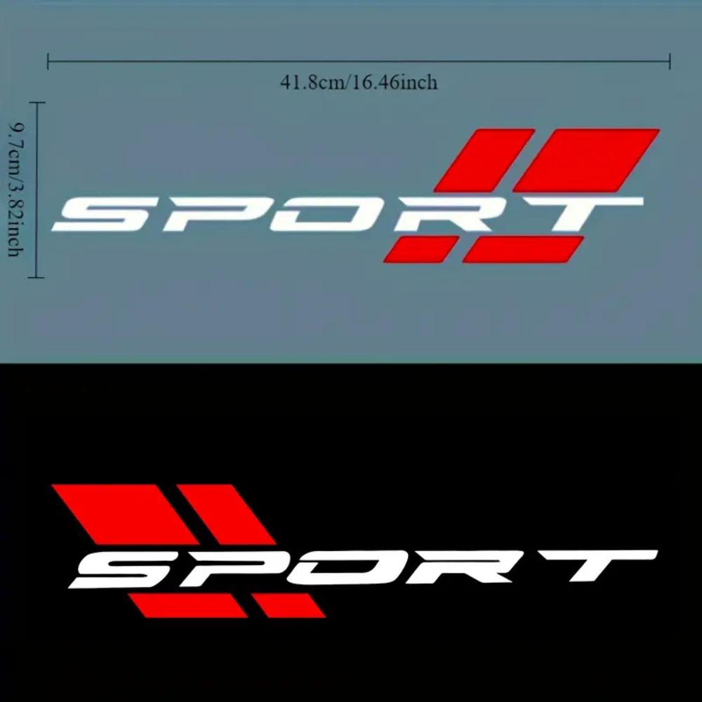 1Pair Sport Racing Car Sticker Waterproof Vinyl Decal for Auto Side Skirt Side Body Door Exterior Styling Accessories Universal