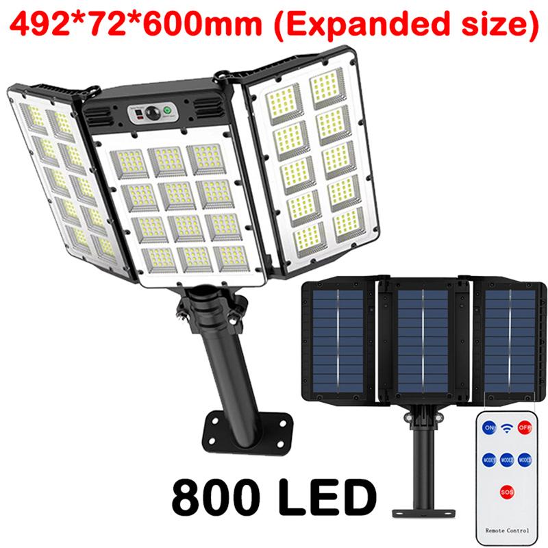 Solar Street Lamp Outdoor Motion Sensor Dusk To Dawn Solar Outdoor Lights Waterproof IP66 Garden Courtyard Solar Outdoor Light