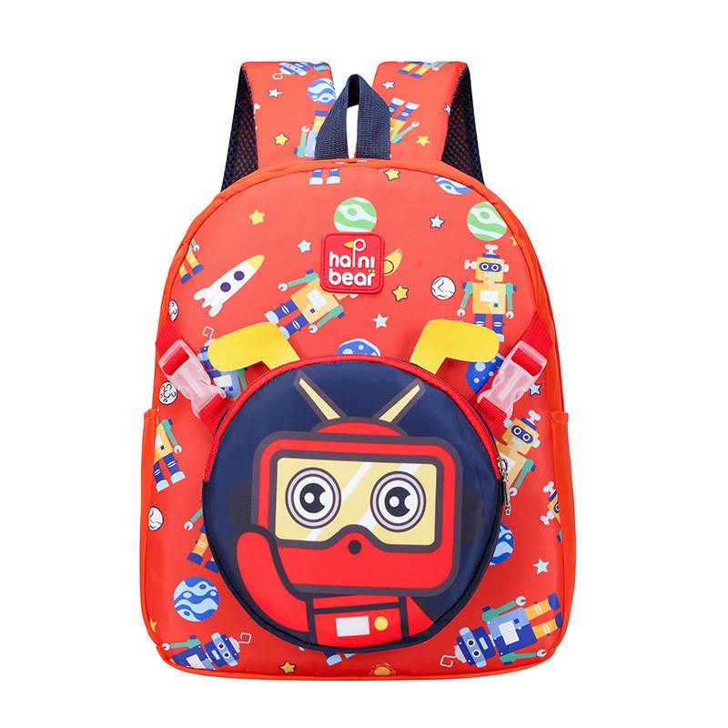 Adorable Cartoon Nylon Kindergarten Backpack Stylish Unisex Toddler Bag