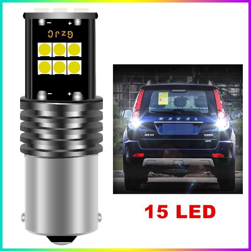 

Для Great Wall Hover H5 2010-2020 2x BA15S Canbus без ошибок белый светодиодный задний фонарь заднего хода 15led