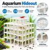 3D Printed Fish Tank Hideout Grid Multi-level Shrimp Hiding Place  Aquarium Decoration