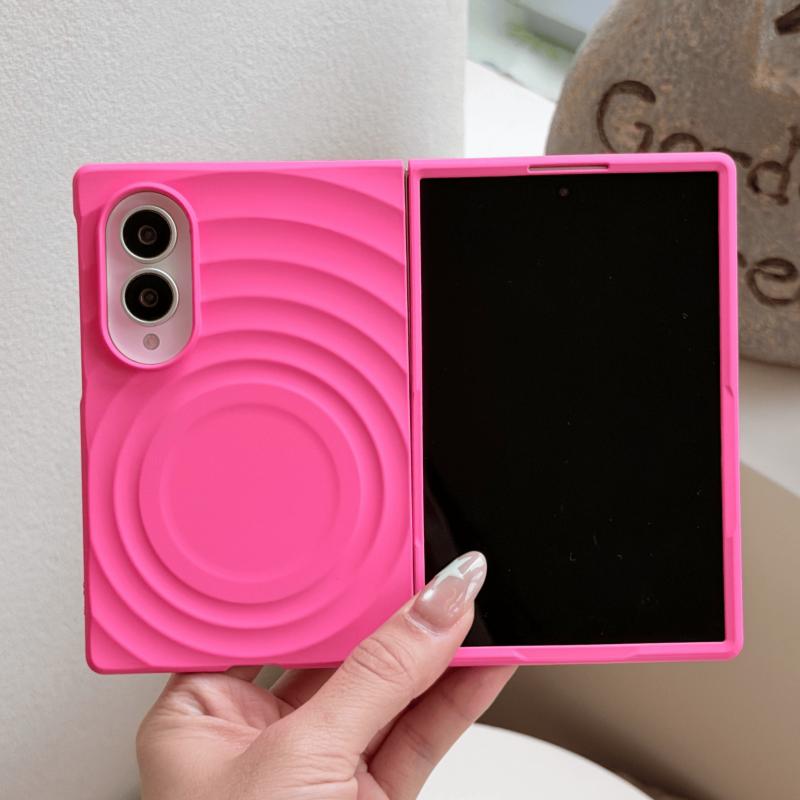 Luxury Lovely Wave Ins Korea Magnetic Phone Protection Case for Samsung Galaxy Z Fold 8 Anti Scratch Candy Color Shockproof Hard Matte Protector Cover