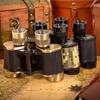 Outdoor 8x30 Bak4 Russian Binoculars Full Metal Telescope Black with Coordinates High Resolution Compass