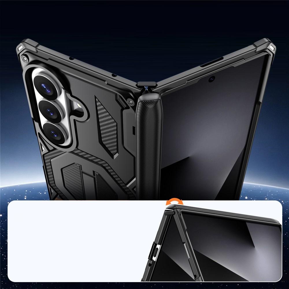 Armored Case for Samsung Galaxy Z Fold 8 Ultra, with Stand and Hinge Cover, for MagSafe, Black