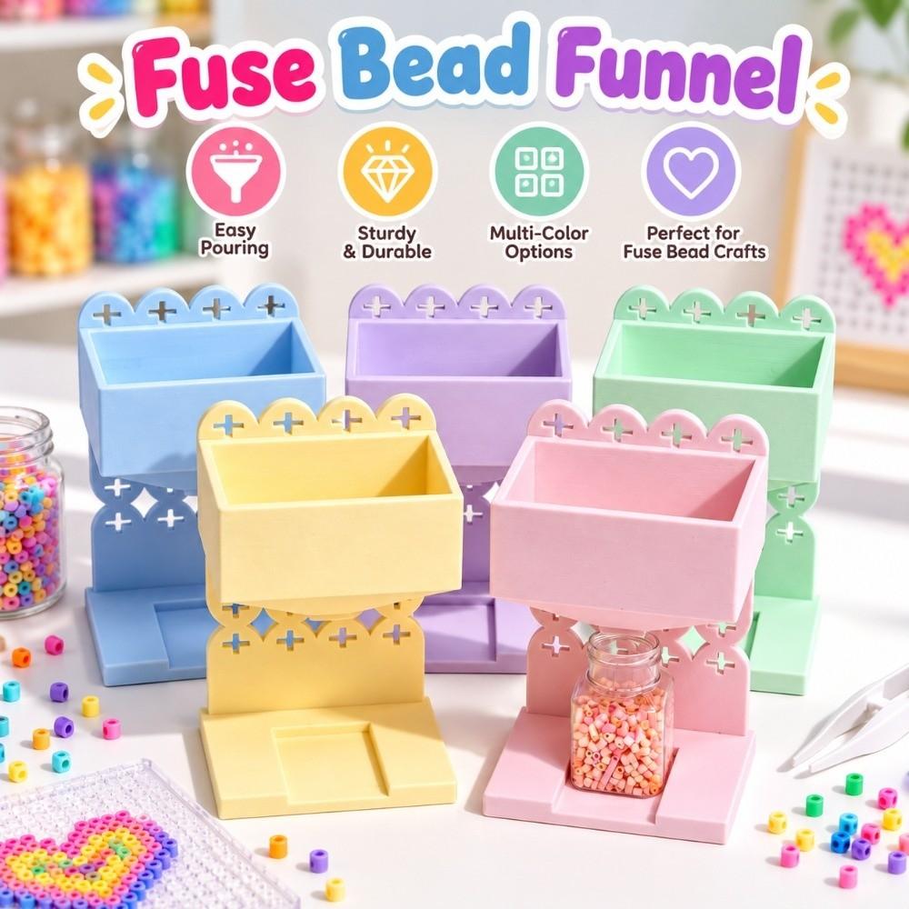 Multi-functional Beaning Storage Tool Portable Bean-packing Cross Funnel Fuse Bead Funnel DIY
