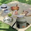 Camping Tableware Set Stainless Steel Cutlery Set Camping Dishes Picnic Dinnerware Portable Lunch Bag Tableware Picnic Cutlery