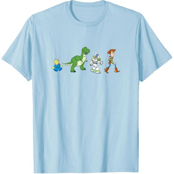 Disney Pixar Toy Story Toy Crossing Characters Group Shot T-Shirt Tee