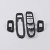 For Jeep Compass 2017 2018   Carbon Fiber Interior Accessories Window Lift Switch Button Cover Trims Door Armrest Panel