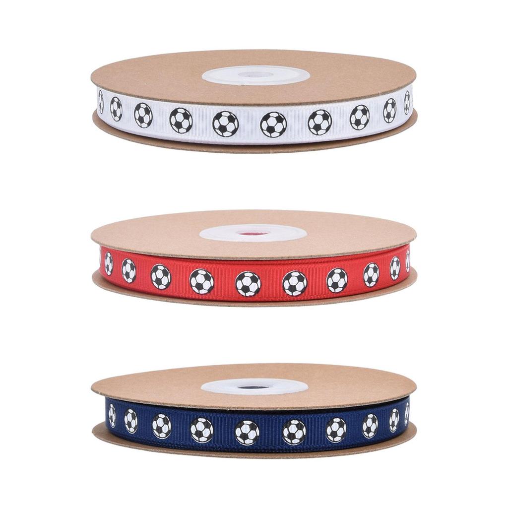 Soccer Ribbon Sports Themed for DIY Hair Bow Graduation Season Party Favors