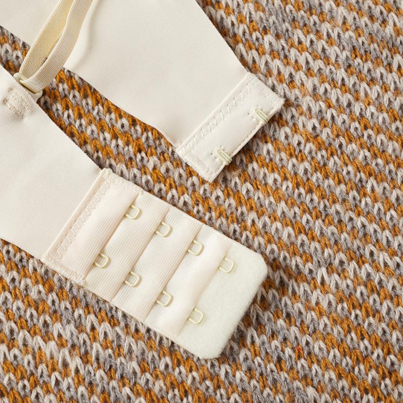 Gather Push Up Bra Must-have Deep V Lock Edge Underwear Comfort Simple Bras