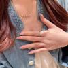[Smile Rainbow Bridge] Dopamine Rainbow Bridge Smile Necklace Niche Design Delicate Temperament Clavicle Chain