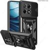 Slide Lens Armor Funda for Tecno Spark 30 Pro 4G Case Magnetic Rotate Ring Stand Holder Cover for Tecno Spark 30 Pro 4G Case
