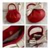 The New Round Handbag for Girls In The Autumn 2026, The Bow Crossbody Bag Is Fashiable and Versatile Pleated Women's Bag Trend