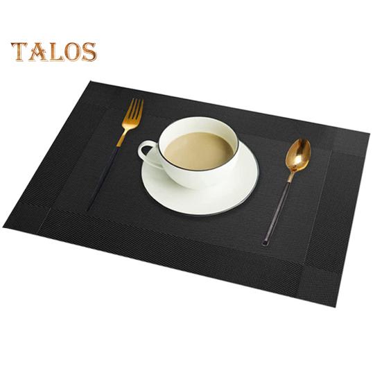 4-teiliges Tischset aus PVC, hitzebeständig, gewebte Tischsets für das Esszimmer, leicht zu reinigen, waschbarer Tischschutz, moderne Tischdekoration