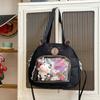 Large Capacity Capybara Shoulder Bag Harajuku Canvas Tote Bag Lovely Transparent Itabag  Shopping