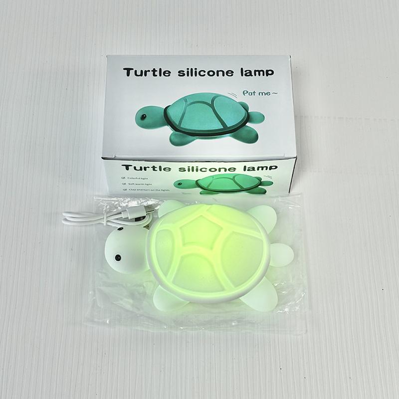Novelty Turtle Silicone Night Light Colorful Baby Nursery Sleeping Nightlights For Kids Beside Table Lamp For Room Decor
