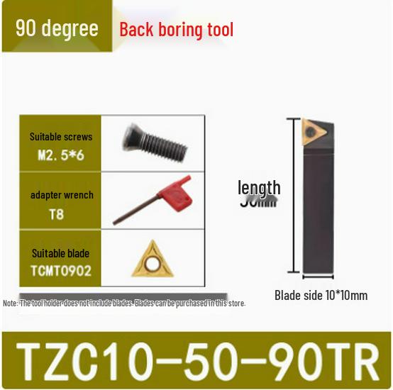 45°/90° Rough Boring Bar Holder with Replaceable Head & CBS/BSB Cutter