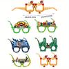 12pcs Super Bowl Paper Glasses, Rugby Decoration Photography Props, Party Supplies, Party Photography Props