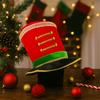 Plastic Glitter Sequin Christmas Hat Comfortable Christmas Party Cap Christmas Welcome Hat  Adult