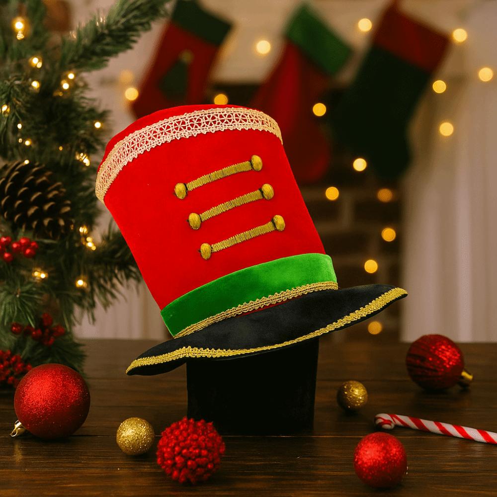 Plastic Glitter Sequin Christmas Hat Comfortable Christmas Party Cap Christmas Welcome Hat Adult