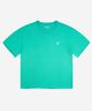 Nodi Cotton 30S Round Neck Crop Tee Mint