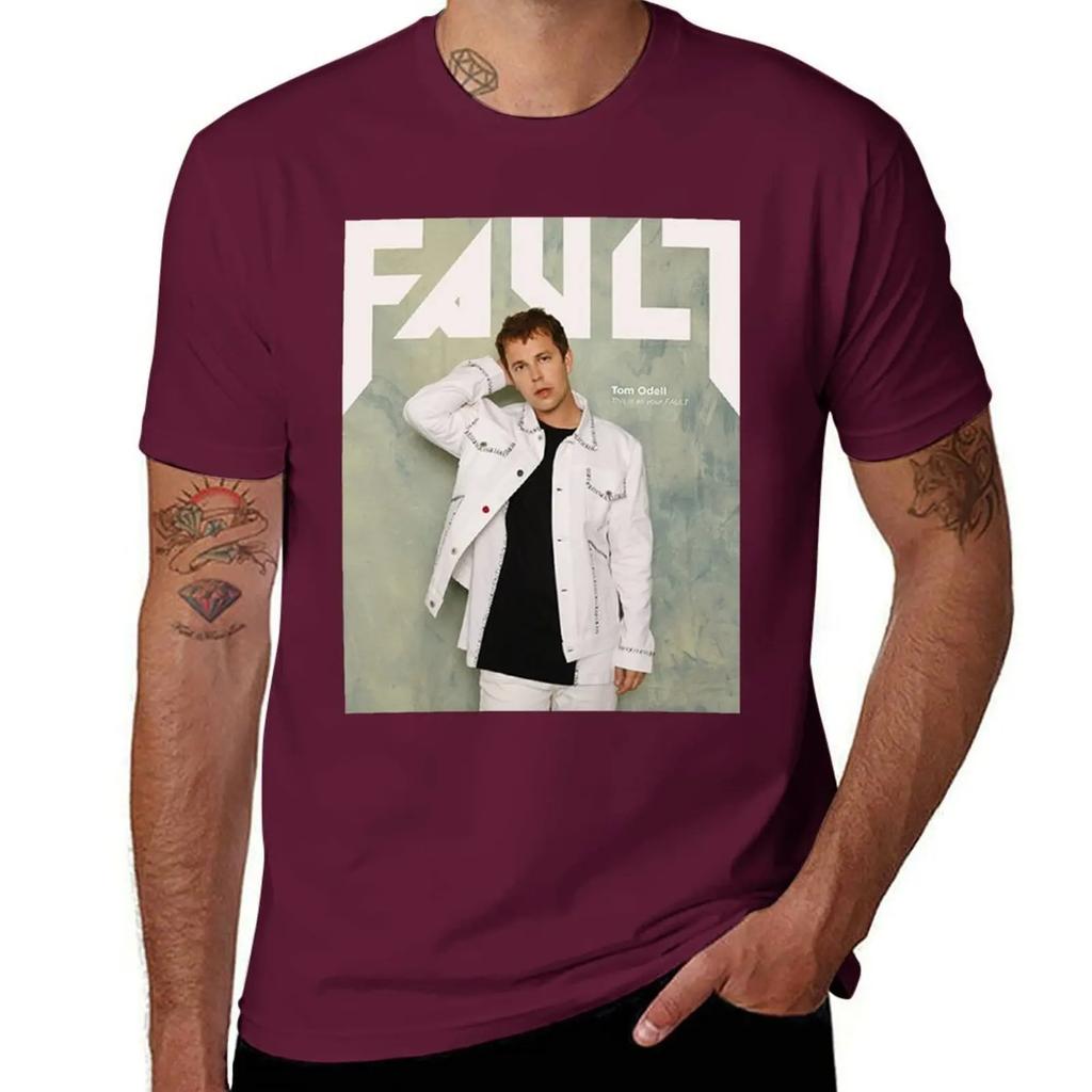Tom Odell FAULT Magazine Cover TShirt plain shirts graphic tees mens t shirts casual stylish