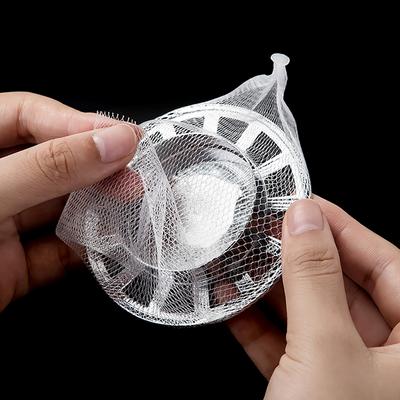 100 Adet Banyo Duş Tahliye Kapağı Ağ Çantası Saç Önleyici Filtre Lavabo Süzgeçleri
