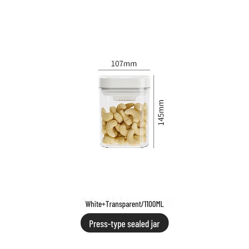 Fumede 1100ML Press-Type Airtight Kitchen Food Storage Canister