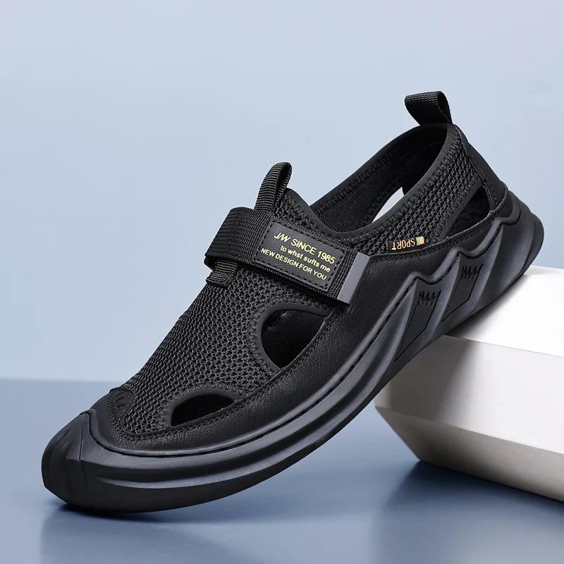 

Новые мужские кроссовки большого размера, летние, удобные, легкие, мягкие, дышащие, спортивные, повседневные туфли, обувь для вождения Zapatillas Hombre 46 чёрный