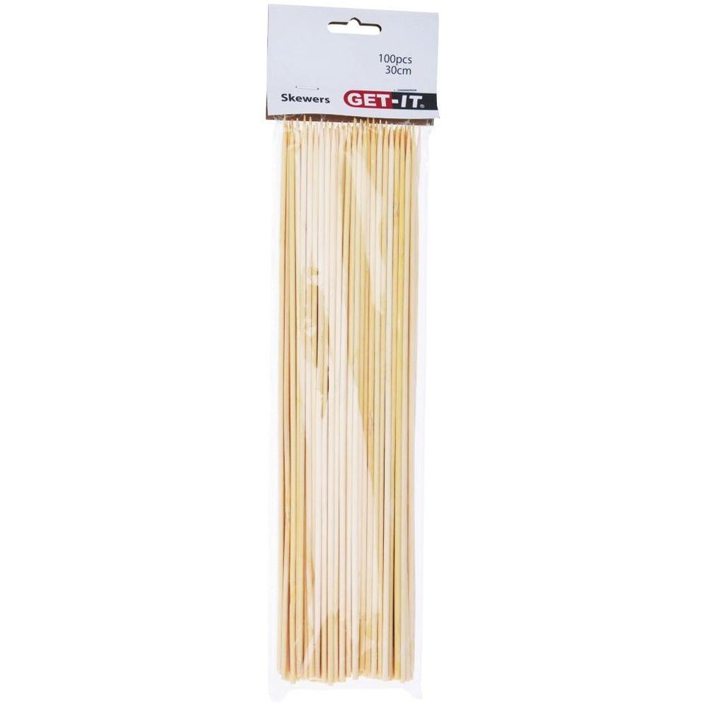 Wooden skewers 30 cm 100 pcs.